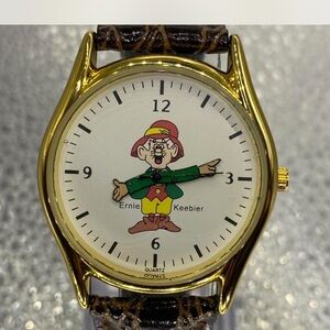 Men’s * Gold Quartz Watch “ERNIE KEEBLER “”” Cartoon Character Collectors “””